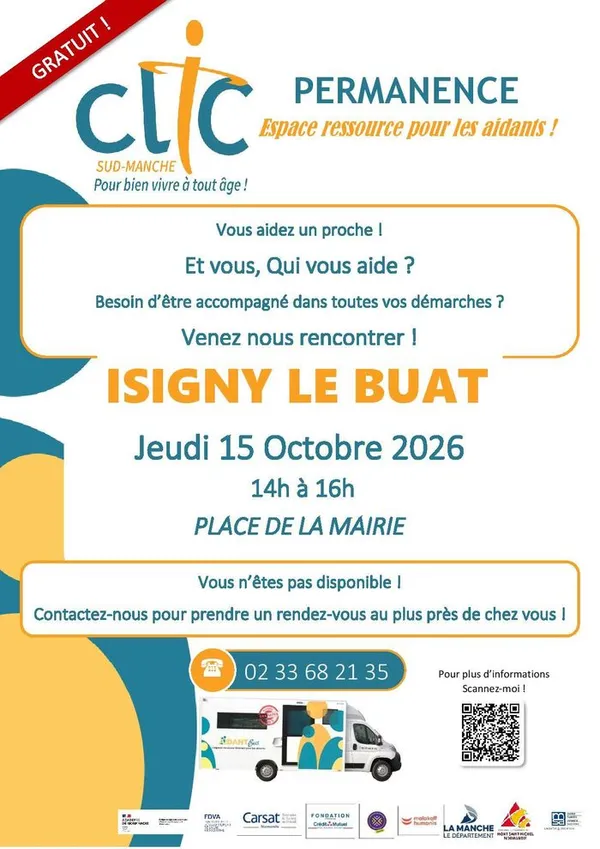 Permanence de l’Espace Ressource pour les Aidants (Aidant Bus)