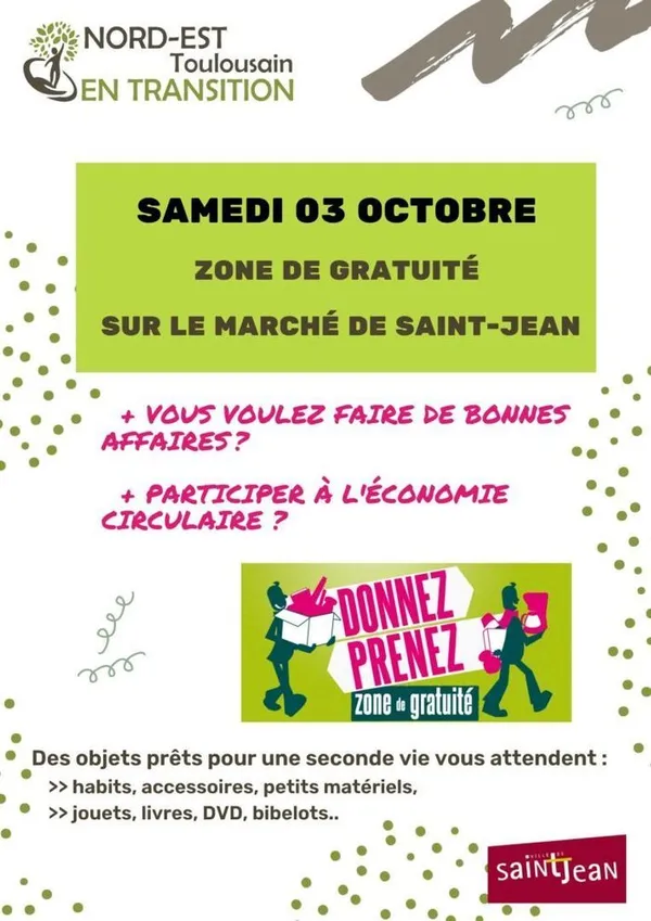 Zone de gratuité au marché