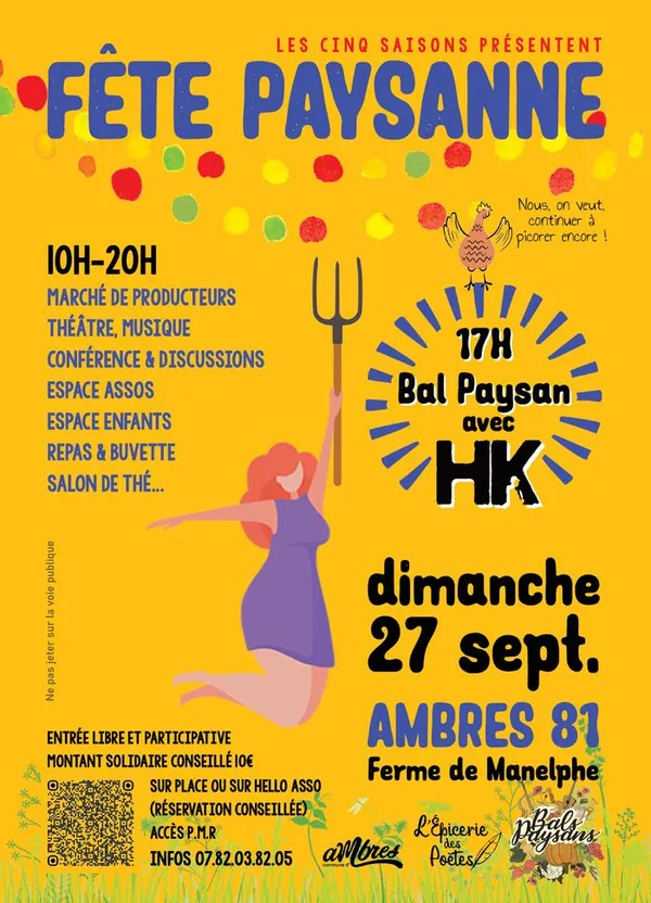 27 septembre 2026 - Bal paysan avec HK à Ambres (81)