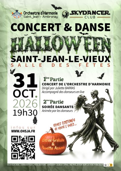 Concert et soirée dansante d'Halloween avec l'OHSJA et les SkyDancers