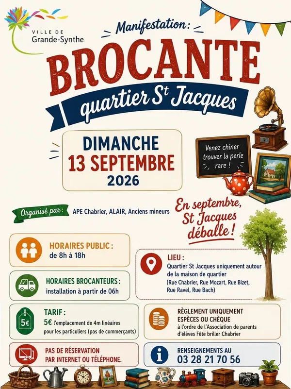 Brocante quartier Saint Jacques