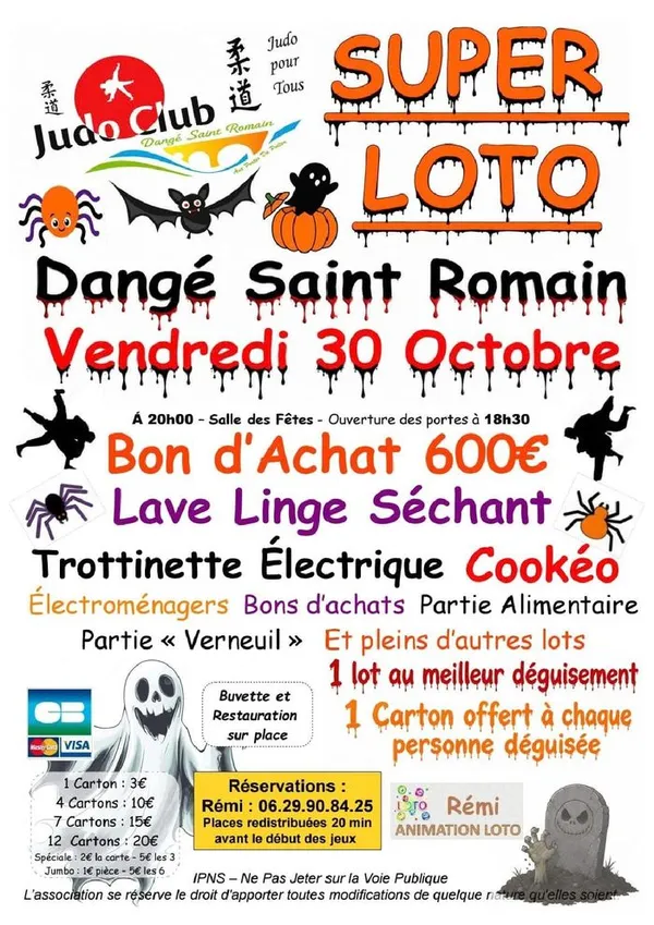 LOTO LE 30/10 - JUDO CLUB DANGÉEN