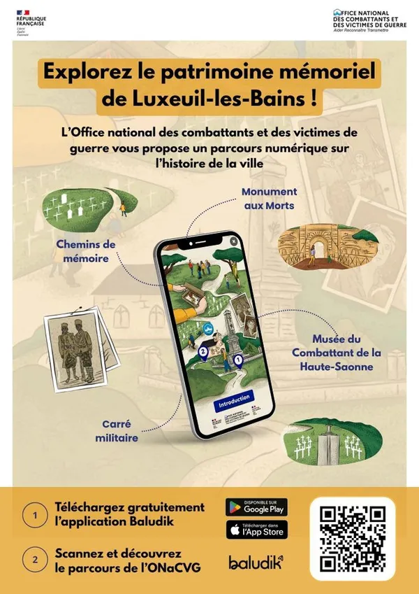 Parcours Baludik : À la recherche de la Médaille Militaire à Luxeuil-les-Bains