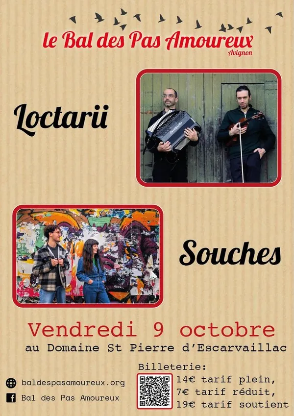 Bal folk a Escarvaillac avec Souches et Loctarii