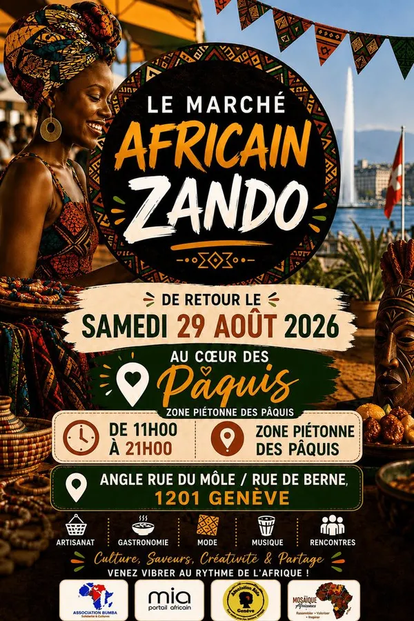 Le Marché Africain Zando revient aux Pâquis