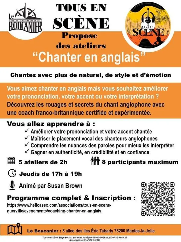atelier Chanter en anglais