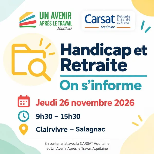 Handicap et retraite : on s’informe