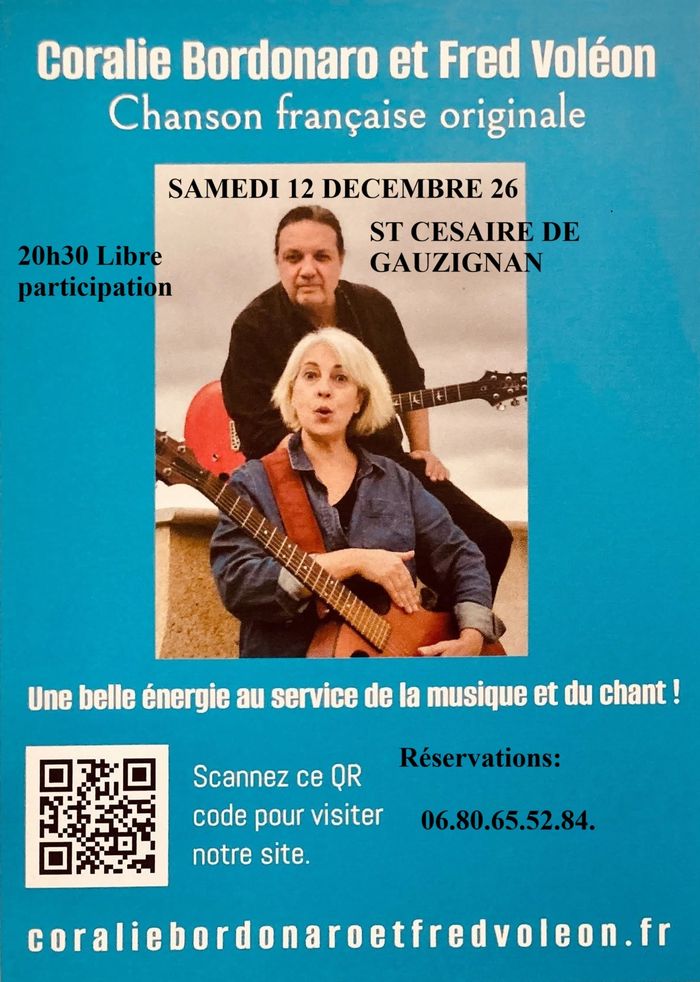 Concert Coralie et Fred réservations recommandées