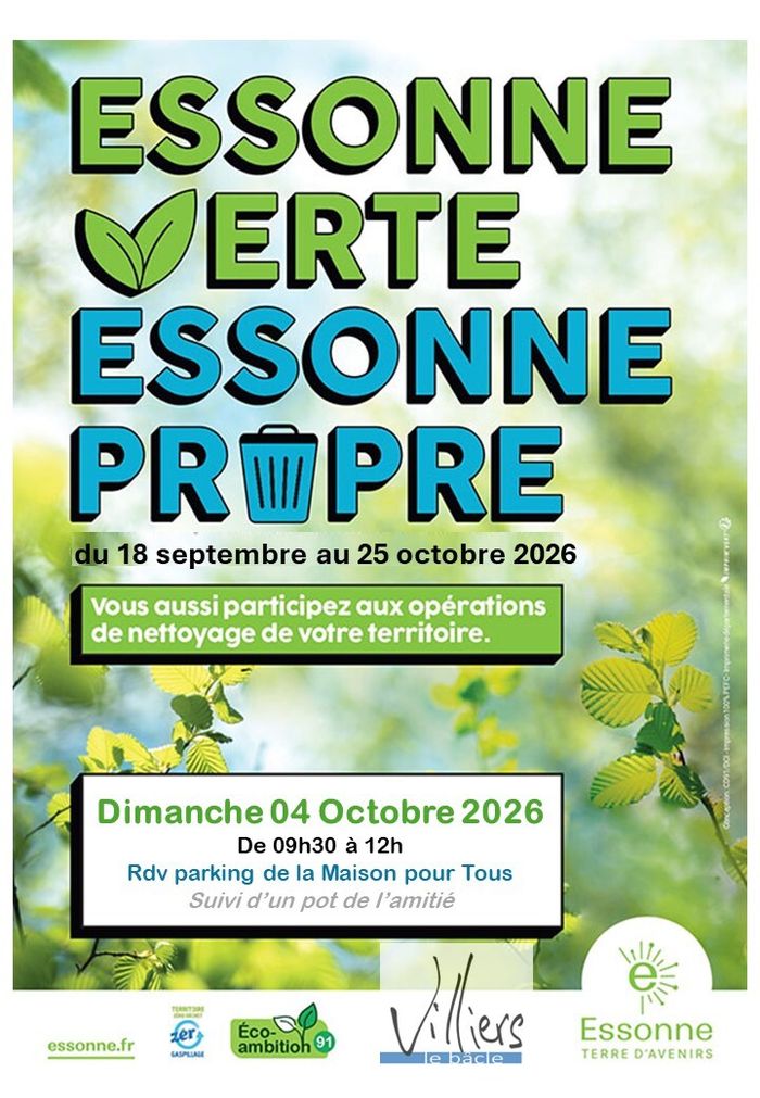 Opération ramassage des déchets Villiers-le-Bâcle
