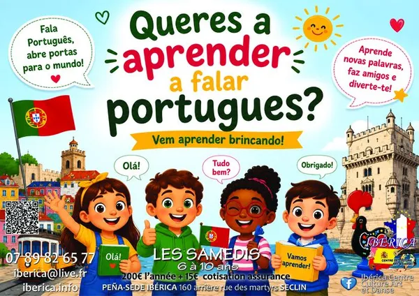 Cours de Portugais pour enfants Ibérica Seclin Lille Hauts de France