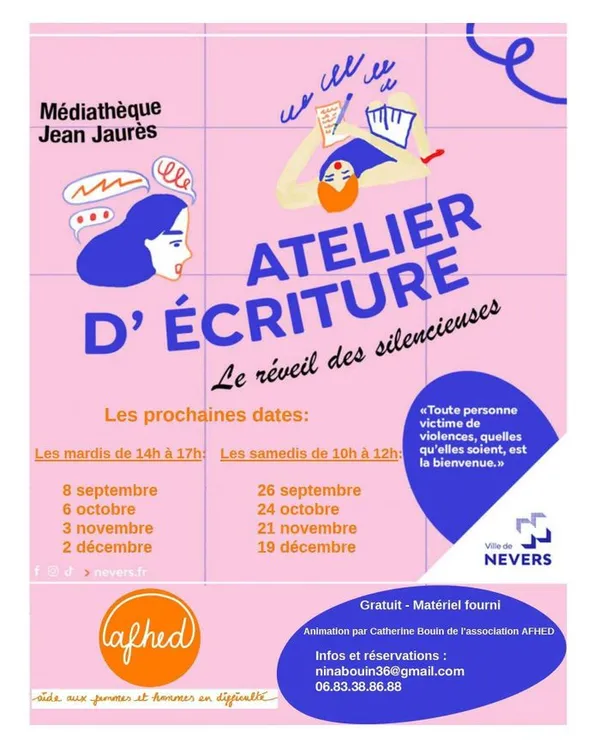 Le réveil des silencieuses - Atelier d'écriture