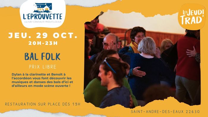 Jeudis Trad’ boeuf et bal folk avec Dylan et Benoît