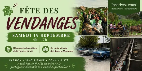 Fête des vendanges du Lycée viticole de Libourne Montaigne