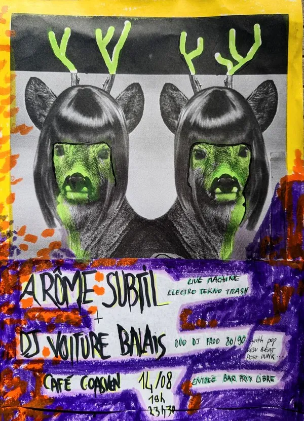 Arôme Subtil // DJ Voiture Balais // 19h à 23h30