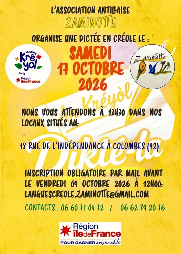 Dictée créole de Guadeloupe et Martinique (Maké kréyol)