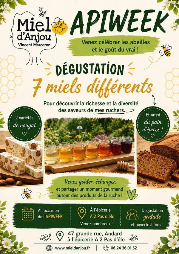 Découverte des miels et gourmandises