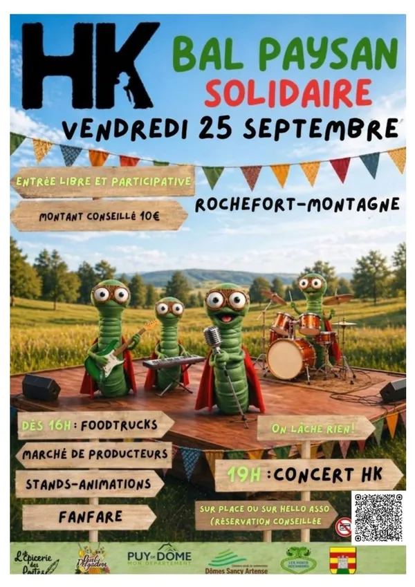 25 septembre 2026 - Bal paysan avec HK à Rochefort-Montagne (63)