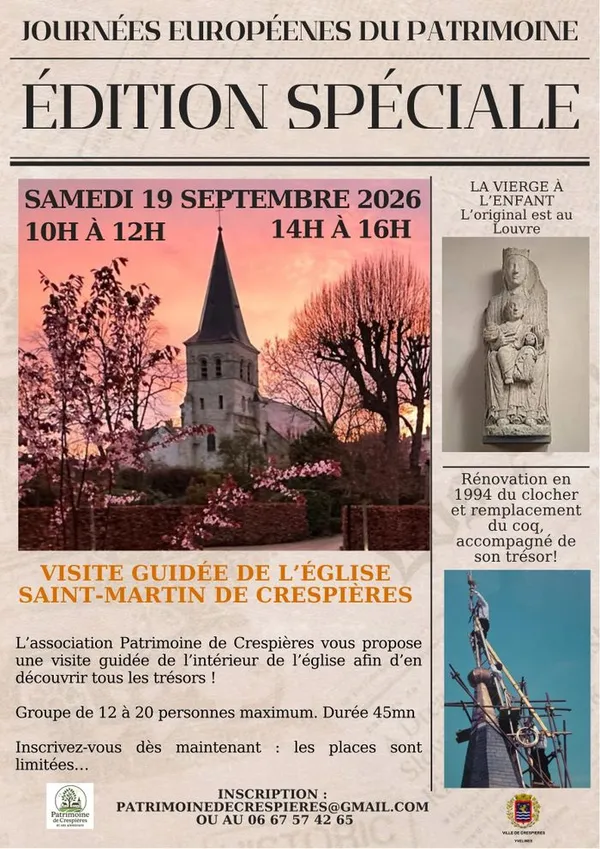 Visite guidée église Saint-Martin de Crespières