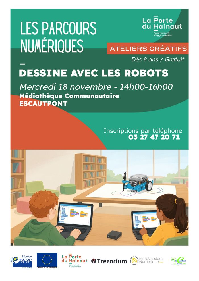 Dessine avec les robots
