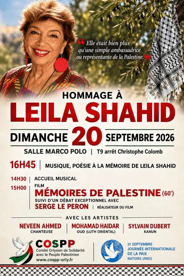 HOMMAGE À LEILA SHAHID