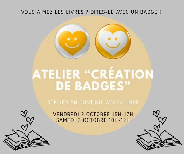Vous aimez les livres ? Dites-le avec un badge !