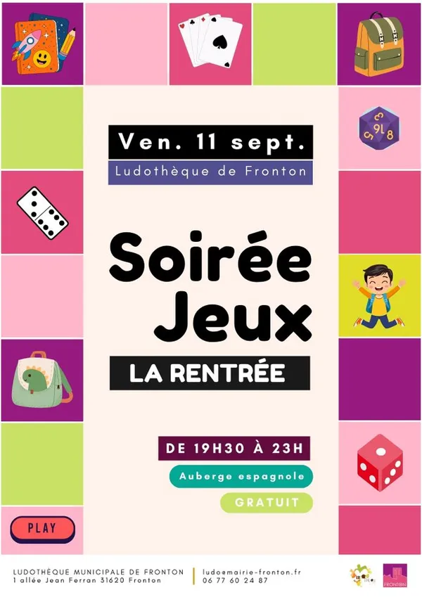 Soirée Jeux : Rentrée