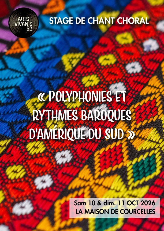 Stage « Polyphonies et rythmes baroques d'Amérique du Sud »