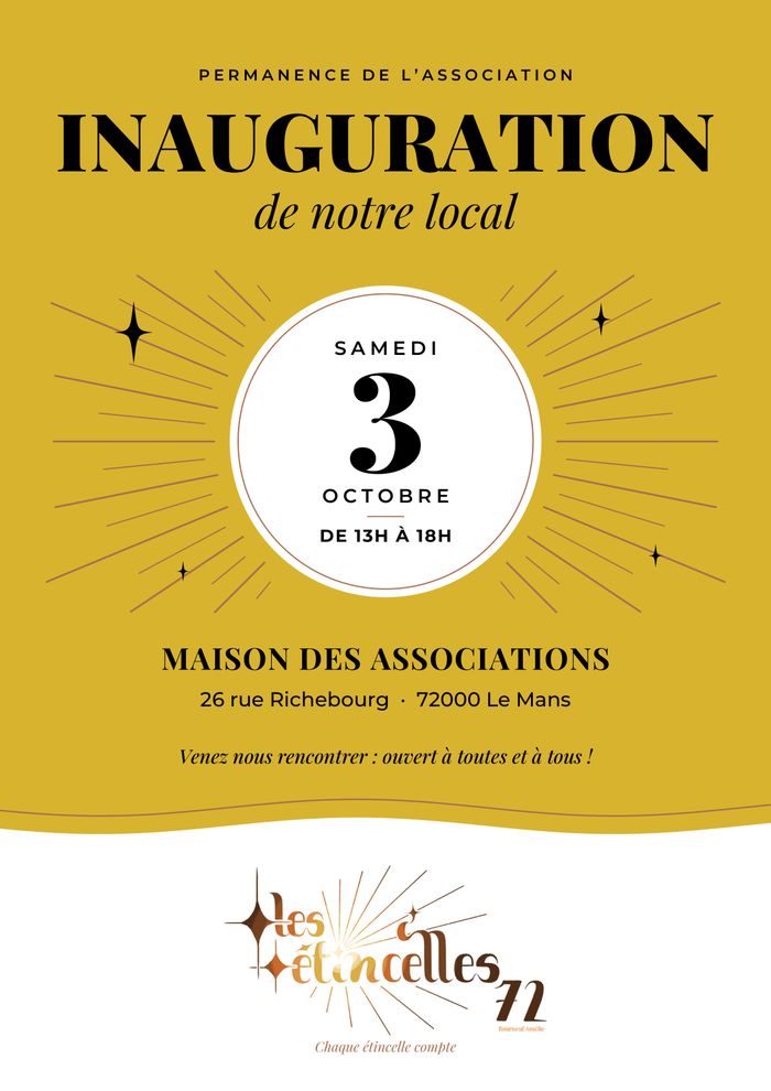 Inauguration de notre local !