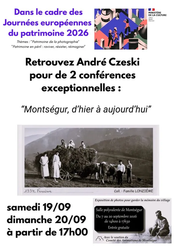 "Montségur, d'hier à aujourd'hui" : conférence-exposition photo par André Czeski