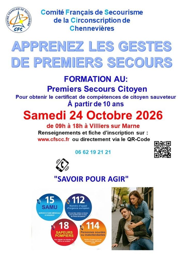 Cours de secourisme PSC