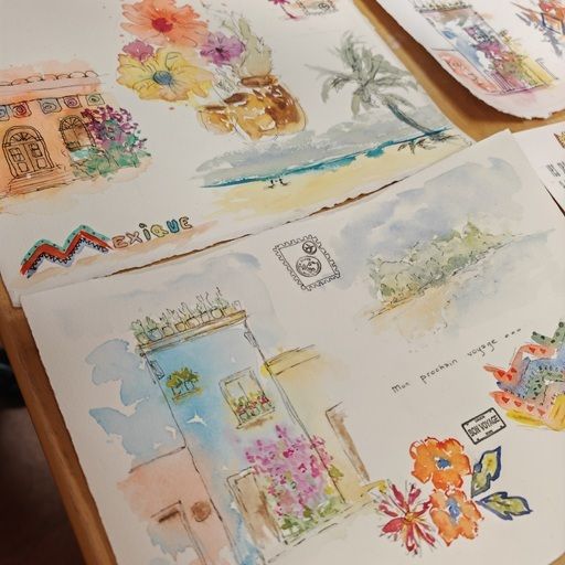 COMPLET | Carnet de voyage en aquarelle