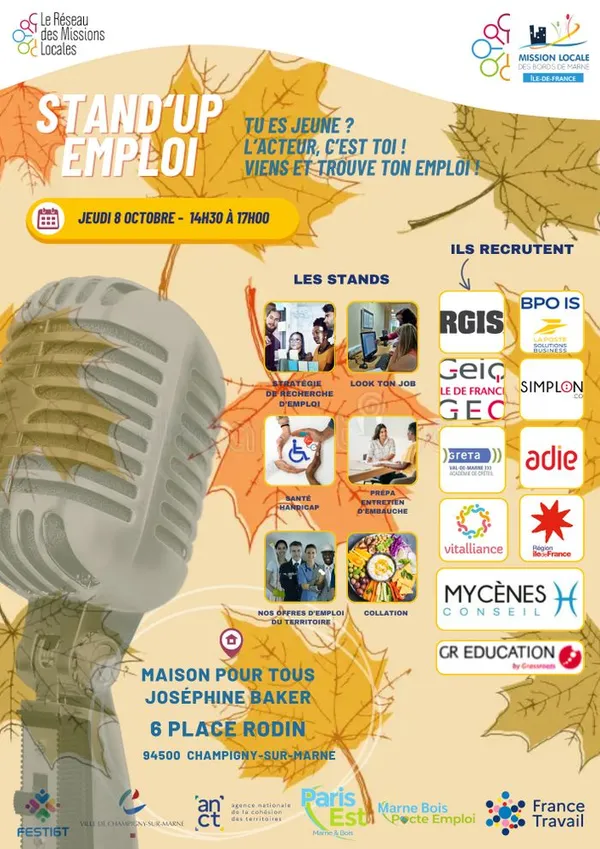 Stand’Up pour l’emploi : venez rencontrer des recruteurs !