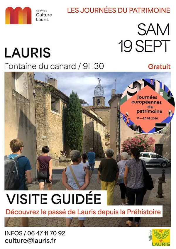 Lauris : Visite historique du village
