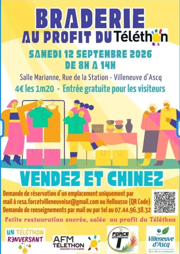 Braderie au profit du Téléthon