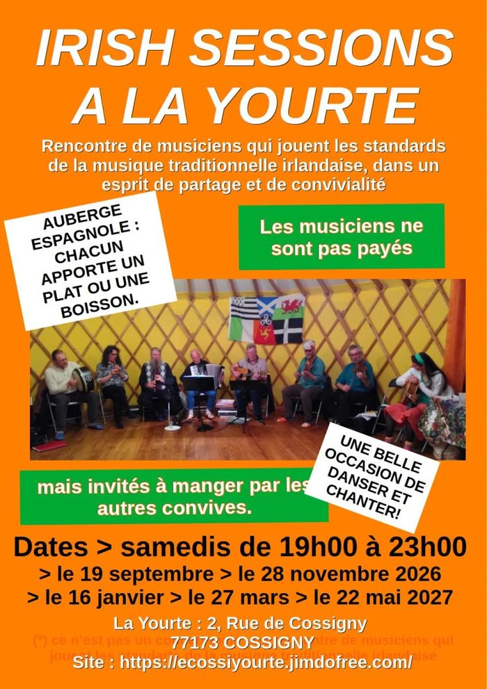 Irish session et bal pour débutants à la Yourte de Cossigny 77