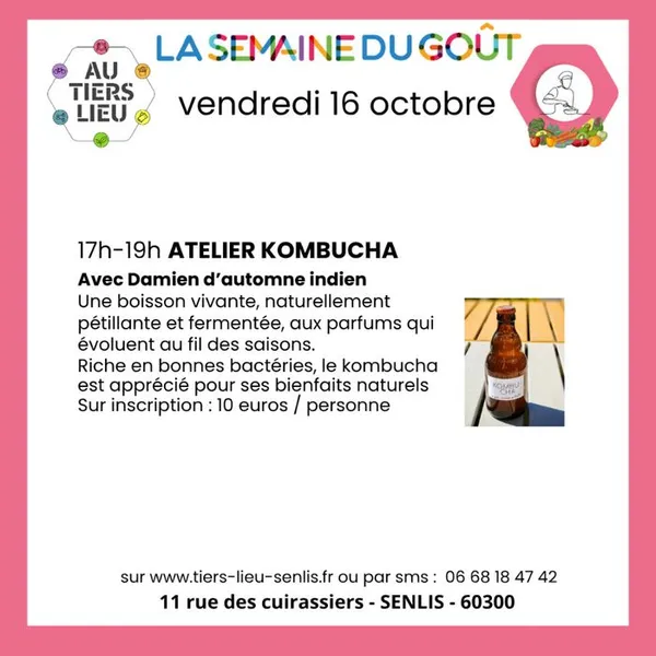 Atelier Kombucha avec Damien d'Automne indien