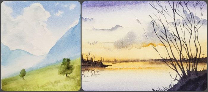 Débuter à l’aquarelle : le paysage