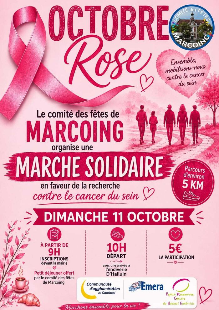 Marche solidaire de Marcoing 🎀🎗️