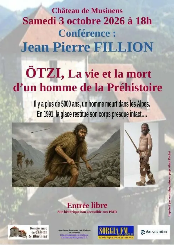 [CONFÉRENCE] ÖTZI, la vie et la mort d'un homme de la Préhistoire