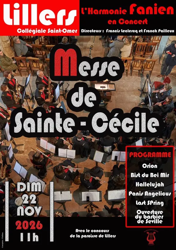 Messe de Sainte-Cécile en musique à Lillers