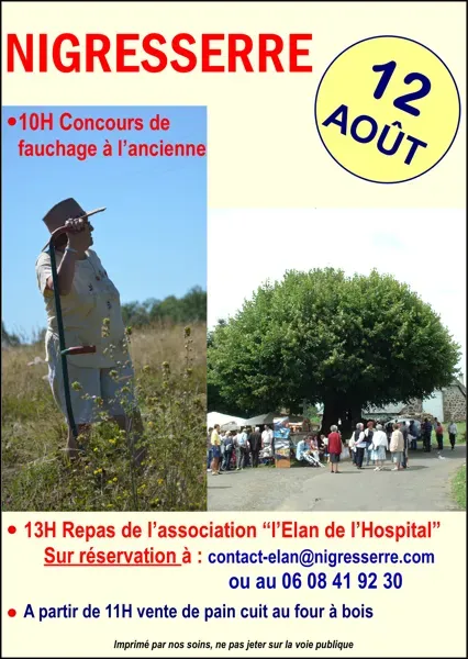 Concours de Fauchage à la faux à Nigresserre