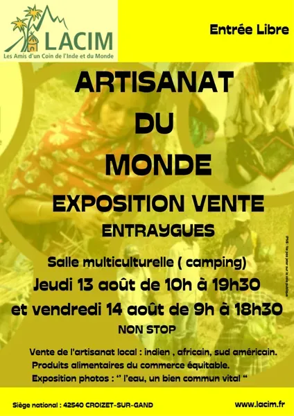 Expo vente de LACIM, objets artisanaux du Monde