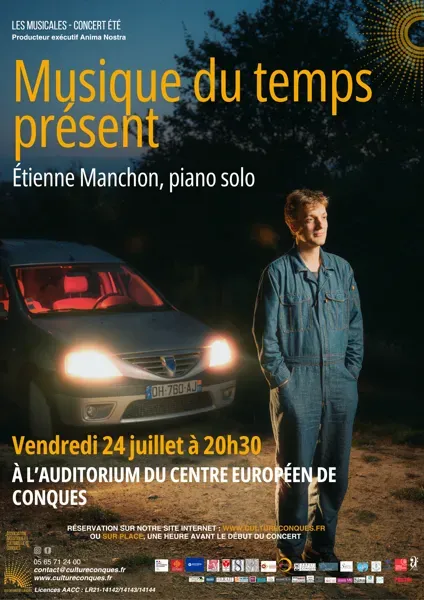 Concert Les Musicales : Musique du Temps Présent - Étienne Manchon
