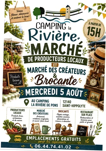 Marché de Producteurs locaux & Marché des créateurs & Brocante