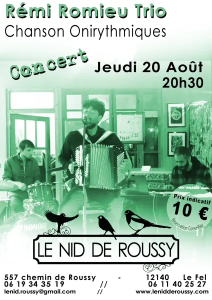Concert Rémi Romieu Trio