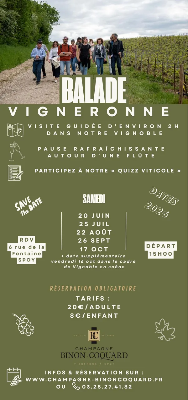 Balade Vigneronne avec le Champagne Binon-Coquard