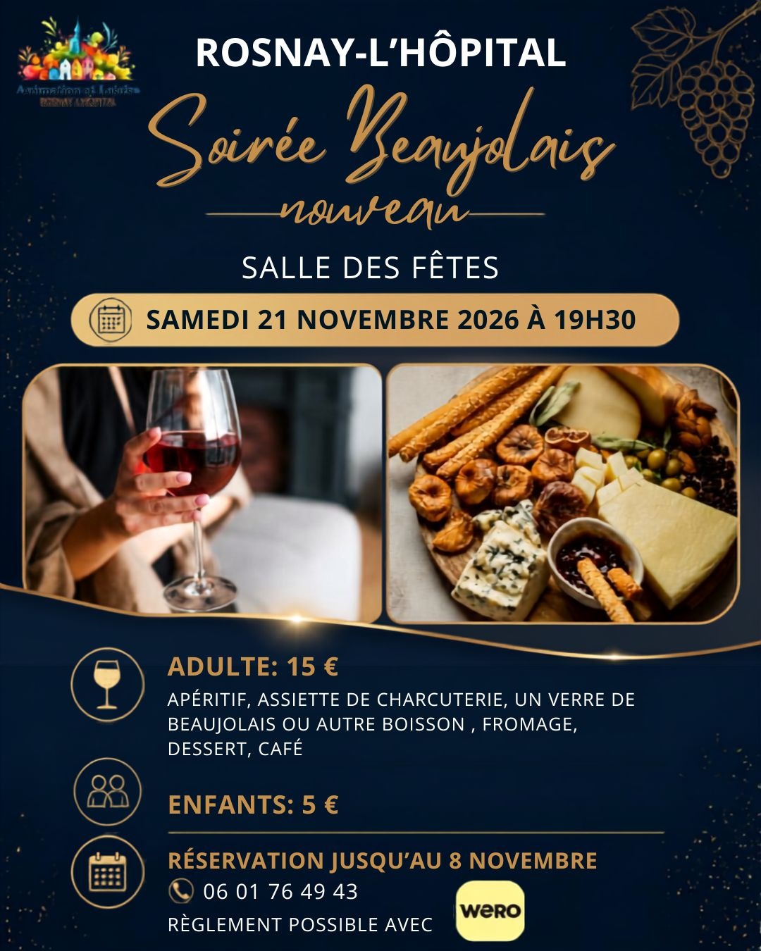 Soirée Beaujolais Nouveau à Rosnay-L'Hôpital