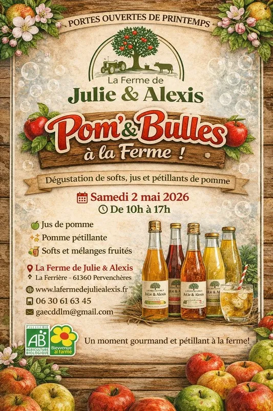 Printemps à la ferme - Portes ouvertes de la ferme de Julie & Alexis
