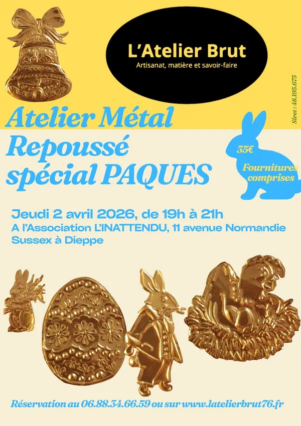 [Atelier] Métal repoussé de pâques