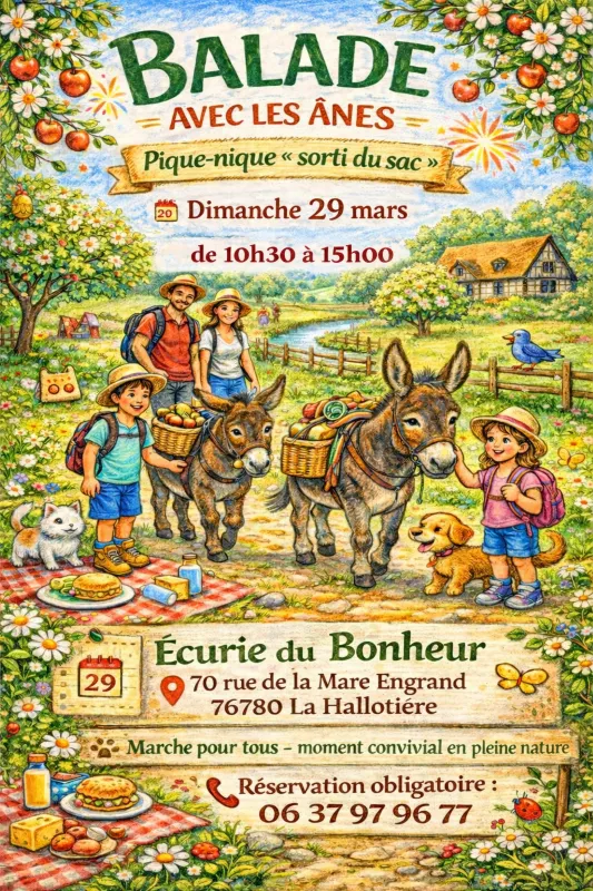 BALADE AVEC LES ANES